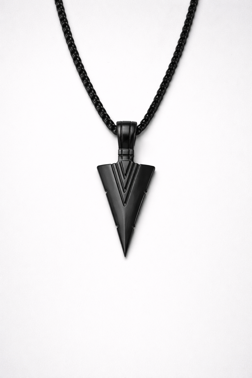 Black Viper Arrow Pendant Necklace - Image 5