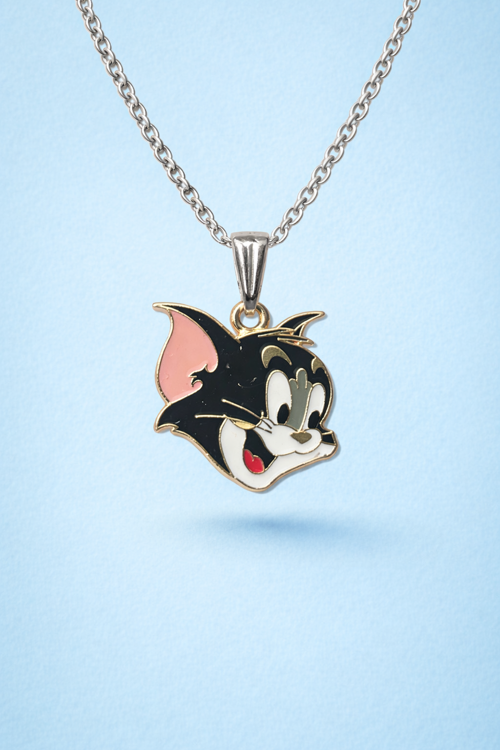 Tom & Jerry Cartoon Pendant Necklace Set - Image 3