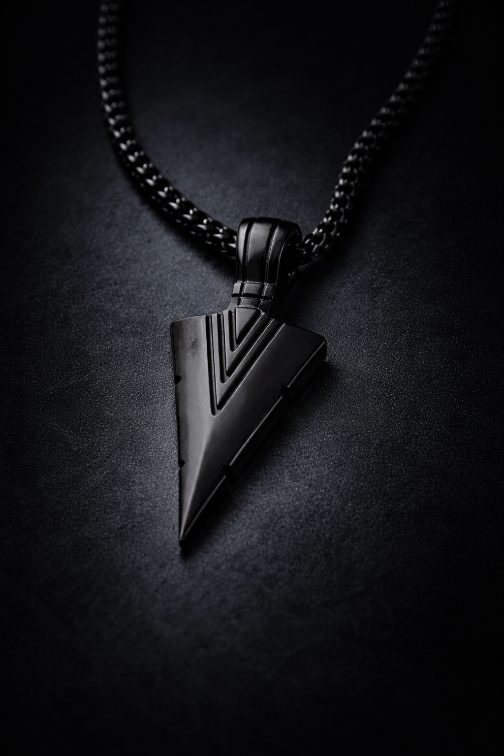 Black Viper Arrow Pendant Necklace - Image 4