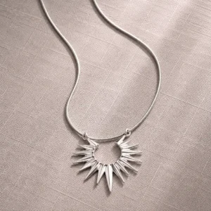 silver-sunburst-spike-statement-pendant-necklace