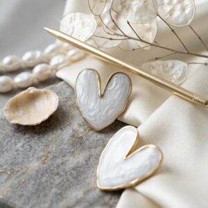 white-heart-stud-earrings-gold-plated-minimalist-marble-heart-earrings-for-women-pavani-studio
