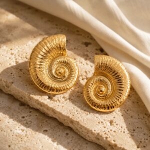 gold-spiral-shell-statement-stud-earrings-luxury-nautilus-shell-earrings-for-women-pavani-studio