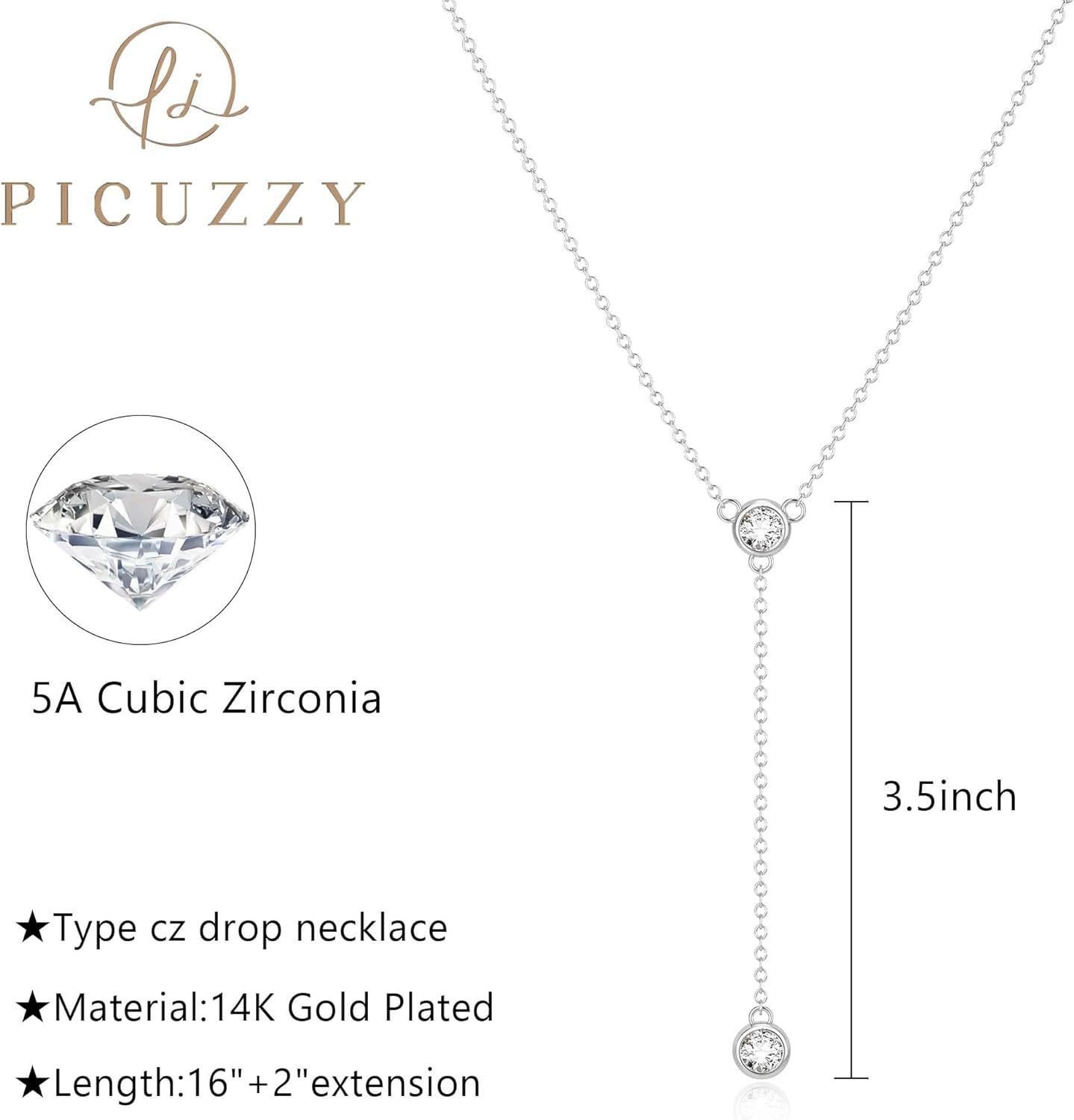 Elegant 14K gold-plated Y-shaped tassel necklace featuring sparkling rhinestone detailing and a delicate cross-chain design. - Image 4