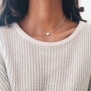jewelry-niche-design-high-grade-alloy-peach-heart-clavicle-chain-personality-all-match-clavicle-chain-jewelry